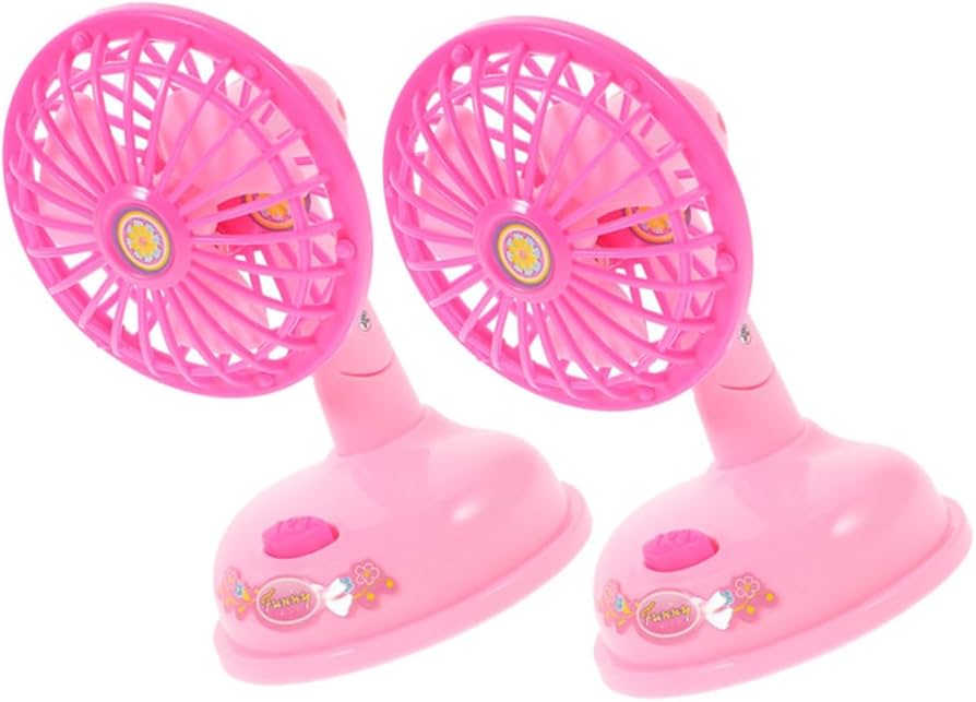 Amazon.co.jp: BUTIFULSIC 2個 ミニ 扇風機 ごっこ 遊び 電動 扇風機